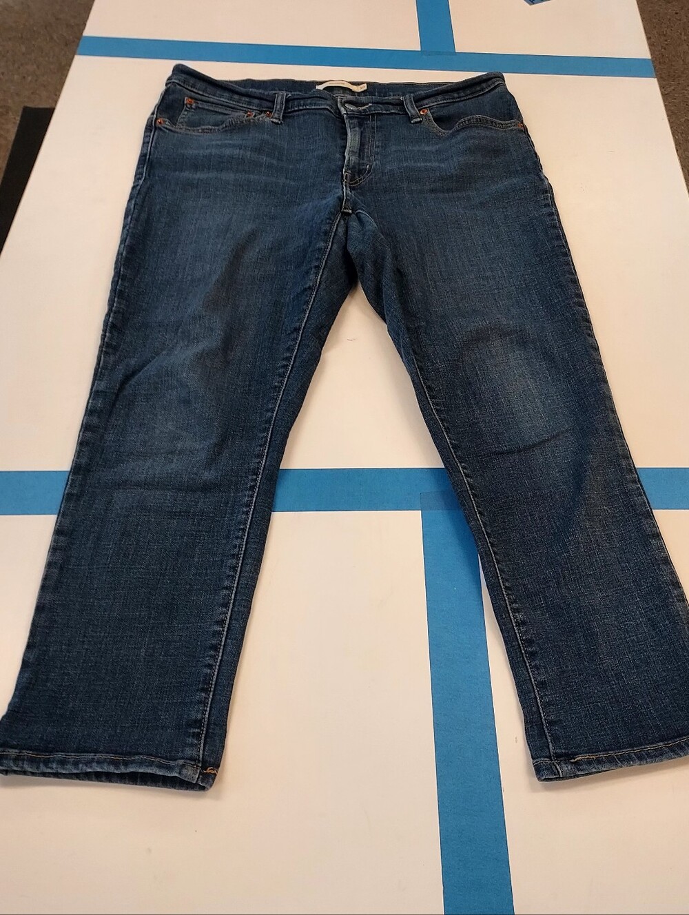 Levi's Womens Relaxed Boyfriend Dark Blue Jeans